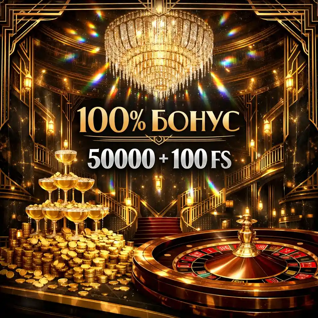 Приветственный бонус 100% до 50000 гривен в онлайн казино Парик24